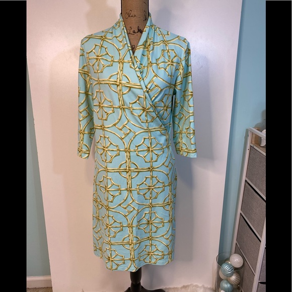 J. McLaughlin Dresses & Skirts - J. McLaughlin Faux Wrap Dress size L